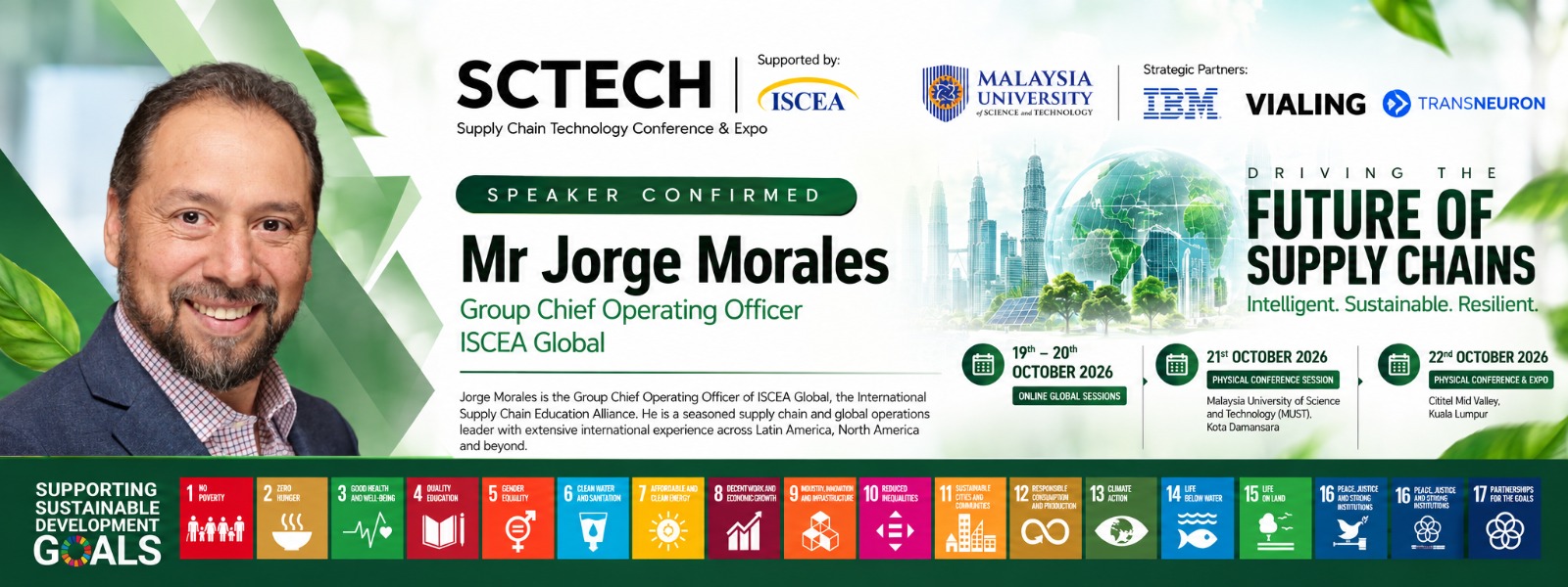Mr Jorge Morales — Former Senior Programme Officer (Asia-Pacific), United Nations Office for Project Services (UNOPS)